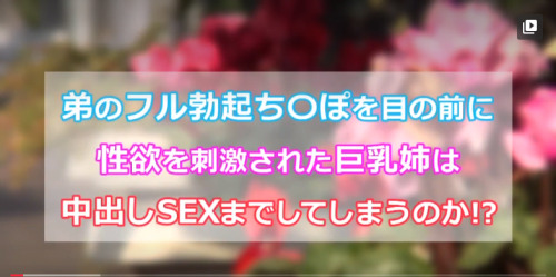 ＜近親相姦×中出し＞弟の勃起したチンポをみた姉は中出しSEX出来るか検証ｗ