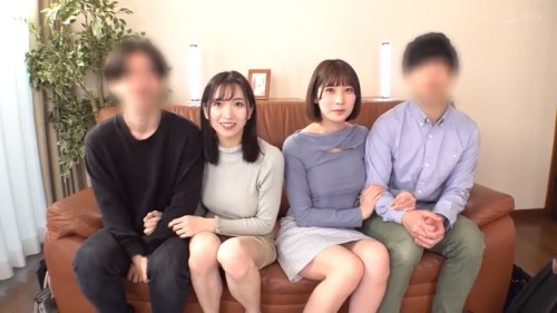 《エロ動画×素人･人妻》完全シロウト夫婦を街頭で見付けスタジオに誘込みお互いの旦那を交換しスワッピングゲームにチャレンジ企画